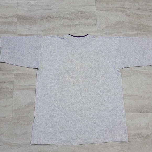 Vintage Dinkey Creek Aztec Fish Graphic Gray Double Collared and Sleeve Premier - Picture 4 of 8